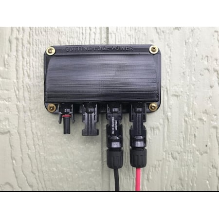 Cutting Edge Power Solar Panel Weatherproof Cable Wire Entry Housing, 5th Gen 4 Ports / 10 Ft / Standard 701575488940